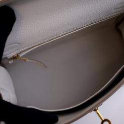 Pre Owned Hermes Gris Pale Togo Kelly 25