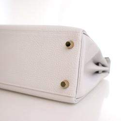 Pre Owned Hermes Gris Pale Togo Kelly 25