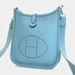 Pre Owned حقيبة هيرمس إيفلين TPM كليمنس بلو أزرق أتول 16