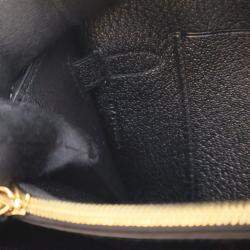 مملوكة مسبقًا Hermes Noir Chevre Mysore Kelly To Go Wallet