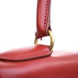 Pre Owned حقيبة هيرمس كيلي 28 جلد بوكس عتيق فيف رووج