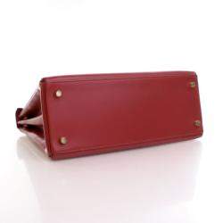 Pre Owned حقيبة هيرمس كيلي 28 جلد بوكس عتيق فيف رووج