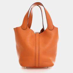 مملوكة مسبقًا حقيبة هيرمس بيكوتين لوك 18 برتقالي إتش كليمونس