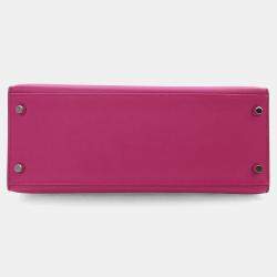 Pre Owned Hermes Rose Pourpre Epsom Sellier Kelly 28