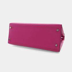 Pre Owned Hermes Rose Pourpre Epsom Sellier Kelly 28