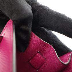 Pre Owned Hermes Rose Pourpre Epsom Sellier Kelly 28