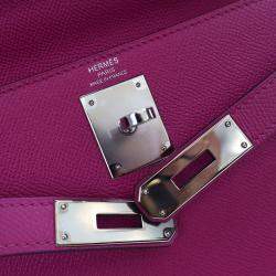 Pre Owned Hermes Rose Pourpre Epsom Sellier Kelly 28