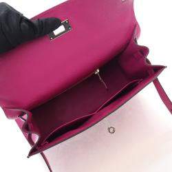Pre Owned Hermes Rose Pourpre Epsom Sellier Kelly 28