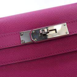 Pre Owned Hermes Rose Pourpre Epsom Sellier Kelly 28