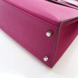 Pre Owned Hermes Rose Pourpre Epsom Sellier Kelly 28