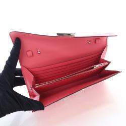 Pre Owned Hermes Rose Extreme Epsom Constance Wallet To Go