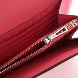 Pre Owned Hermes Rose Extreme Epsom Constance Wallet To Go