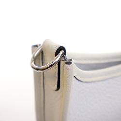 Pre Owned Hermes New White Clemence Evelyne TPM 16