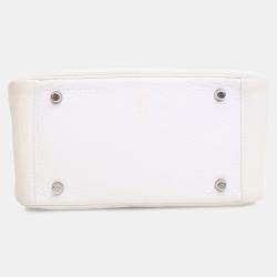 مملوكة مسبقًا Hermes New White Clemence Mini Lindy