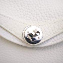 مملوكة مسبقًا Hermes New White Clemence Mini Lindy
