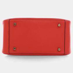 مملوكة مسبقًا Hermes Rouge De Coeur Clemence Mini Lindy 20
