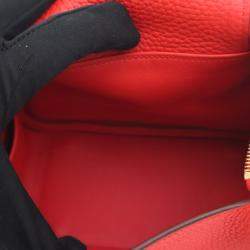 مملوكة مسبقًا Hermes Rouge De Coeur Clemence Mini Lindy 20