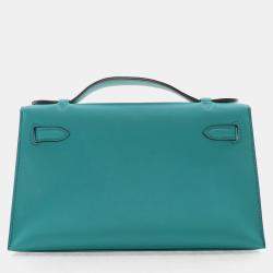 مملوكة مسبقًا Hermes Bleu Paon Swift Kelly Pochette
