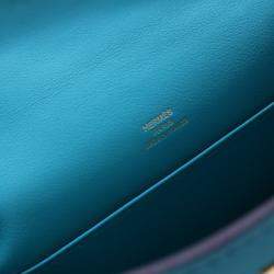 مملوكة مسبقًا Hermes Bleu Paon Swift Kelly Pochette