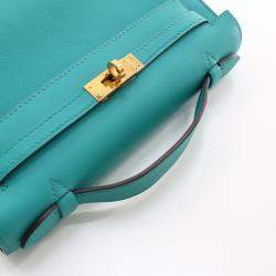 مملوكة مسبقًا Hermes Bleu Paon Swift Kelly Pochette