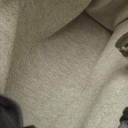 Pre Owned Hermès Herbag Zip 31 Ardoise/Black Coated Canvas and Leather Bag