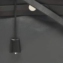 Pre Owned Hermès Herbag Zip 31 Ardoise/Black Coated Canvas and Leather Bag