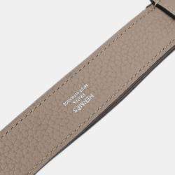 مملوكة مسبقًا Hermes Jypsiere 28  Gris Tourterelle Taurillon Clemence Shoulder Bag 