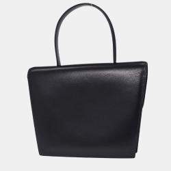 Pre Owned Hermes Blue Ocean Box Calf Frigate Handbag