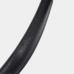 Pre Owned Hermes Blue Ocean Box Calf Frigate Handbag