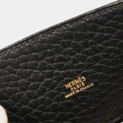 Pre Owned Hermes Kelly Sport PM Black Fjord Leather Shoulder Bag