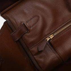 Pre Owned Hermes Birkin 40 Havane Taurillon Clemence Handbag