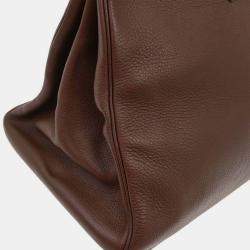 Pre Owned Hermes Birkin 40 Havane Taurillon Clemence Handbag