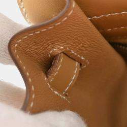 Pre Owned Hermes Kelly 32 Sellier  Natural Vache Handbag