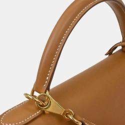 Pre Owned Hermes Kelly 32 Sellier  Natural Vache Handbag