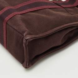 مملوكة مسبقًا حقيبة يد هيرمس فور تاهو بي إم قماش بورجوندي