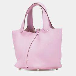 مملوكة مسبقًا حقيبة يد هيرمس بيكوتين لوك 18 جلد توريلون كلمينس مورف سيلفستر ووردي