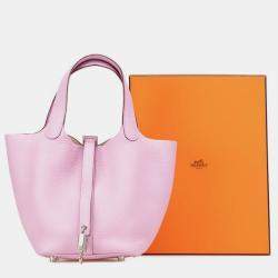 مملوكة مسبقًا حقيبة يد هيرمس بيكوتين لوك 18 جلد توريلون كلمينس مورف سيلفستر ووردي