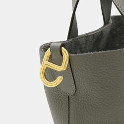 Pre Owned Hermes In The Loop 18 Grimayer Gray Taurillon Clemence Leather Handbag 