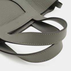 Pre Owned Hermes In The Loop 18 Grimayer Gray Taurillon Clemence Leather Handbag 