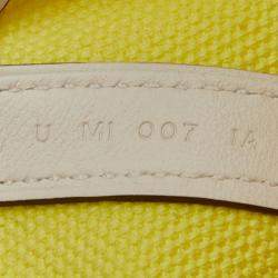 مملوكة مسبقًا حقيبة هيرمس بيكوتين لوك كارجو 20 صفراء عاجي جاون سيترون ناتا جلد سويفت وقماش جولين