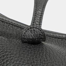 Pre Owned حقيبة هيرمس إيفيلين TPM كتف جلد تاوريون كليمونس لون أسود