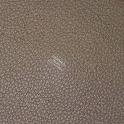 Pre Owned Hermes Picotin Lock 26 Taurillon Clemence Etoupe Leather Handbag