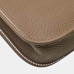 Pre Owned حقيبة هيرمس إيفلين تي بي إم كتف بني توغو إيتوب