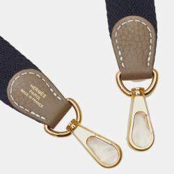 Pre Owned حقيبة هيرمس إيفلين تي بي إم كتف بني توغو إيتوب