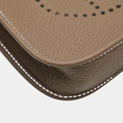 Pre Owned حقيبة هيرمس إيفلين تي بي إم كتف بني توغو إيتوب