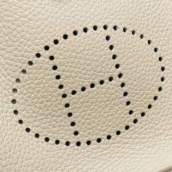 Pre Owned حقيبة هيرمس إيفلين تي بي إم كتف بيطون هيكل ذهبي جلد تورليون كليمنس