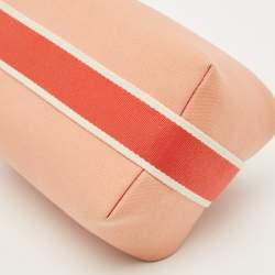 Pre Owned Hermes Bride-a-Brac Small Goyave Toile H Canvas Case