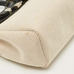 مملوكة مسبقًا Hermes 2in1 Herbag 31 Black/Natural Toile Canvas and Vache Hunter Bag