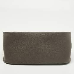 مملوكة مسبقًا Hermes Etoupe Taurillon Clemence Leather Palladium Finish Jypsiere 28 Bag