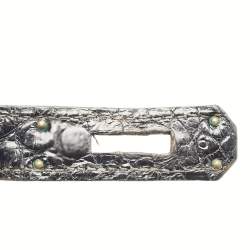 مملوكة مسبقًا حقيبة هيرمس كيلي سيلير 35 جلد تمساح أسود إكسسوار مطلي ذهبي